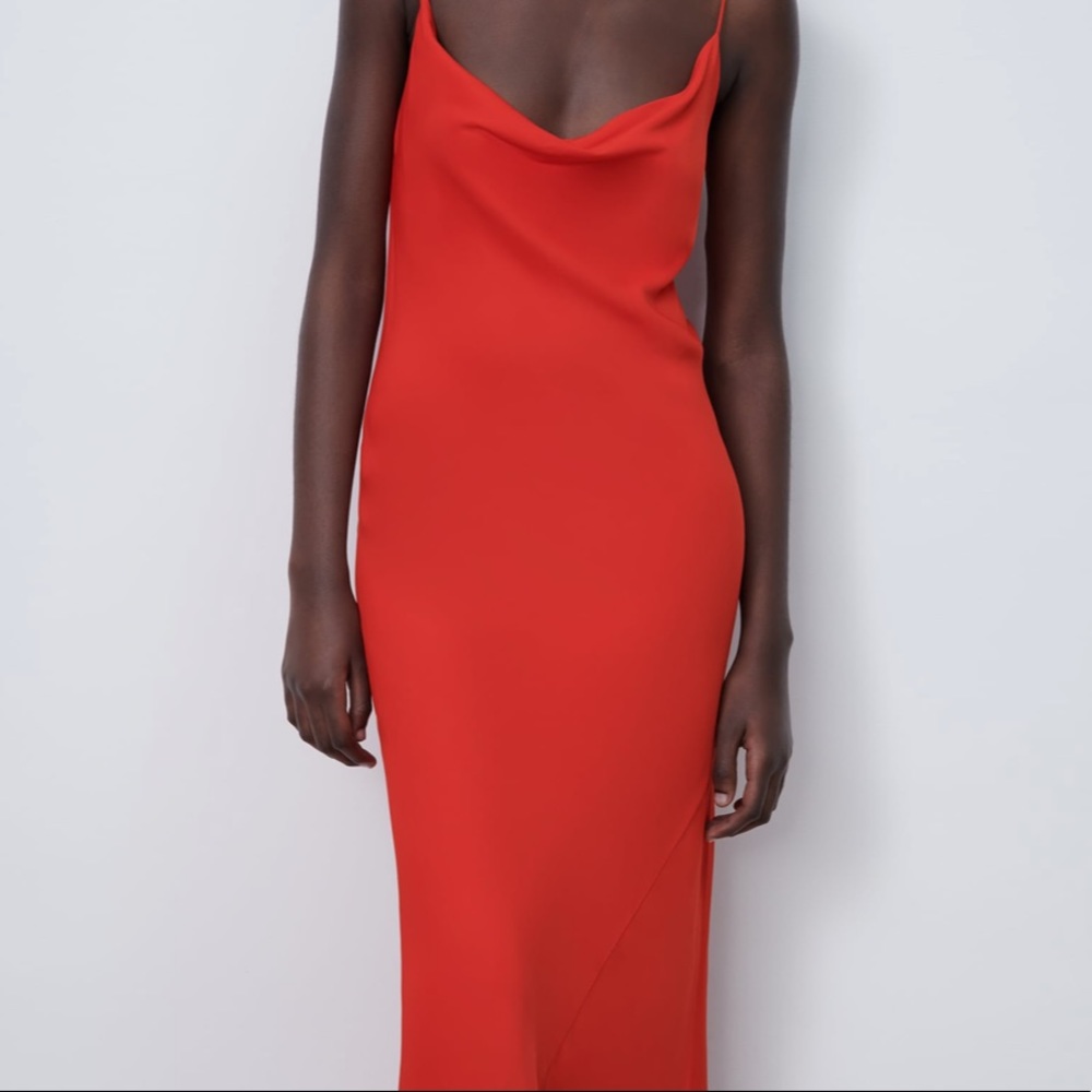 NWT Zara satin dress